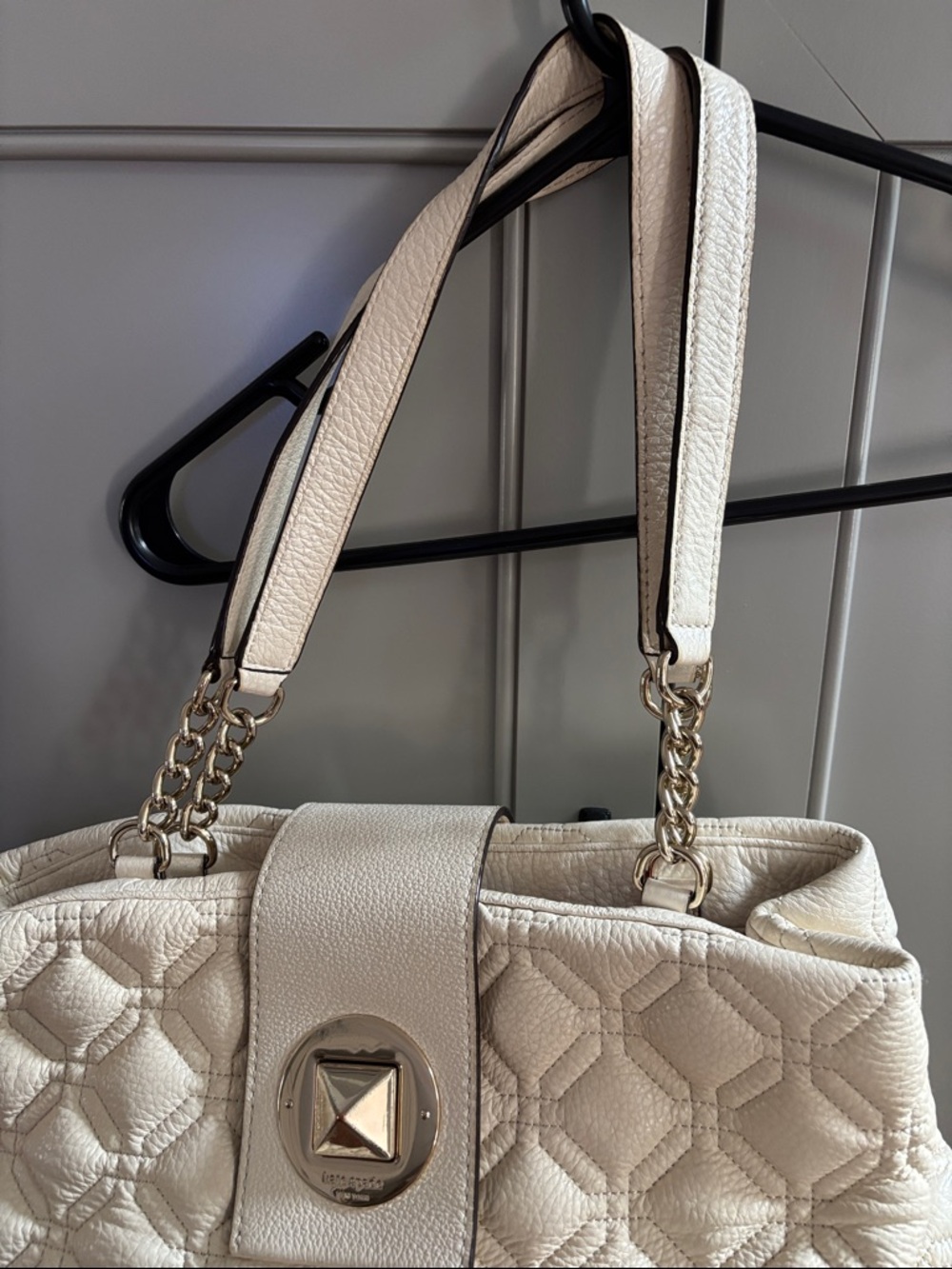 Kate Spade Astor Court ELENA Leather Shoulder Bag Tote Bone - Picture 5 of 12